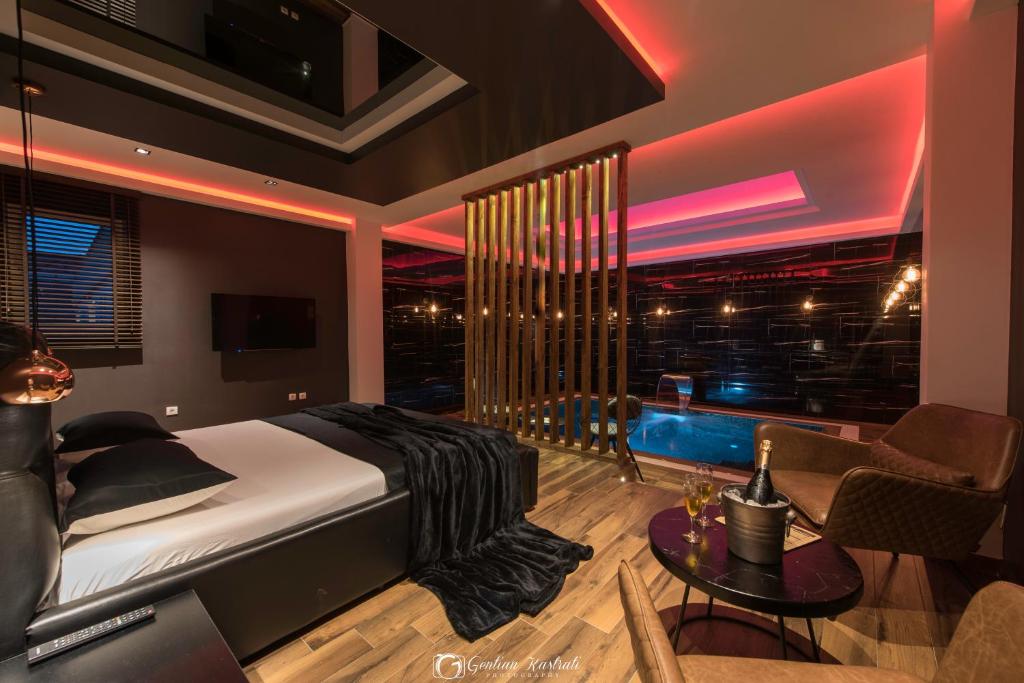 Posezení v ubytování Vera HOTEL-VILLA