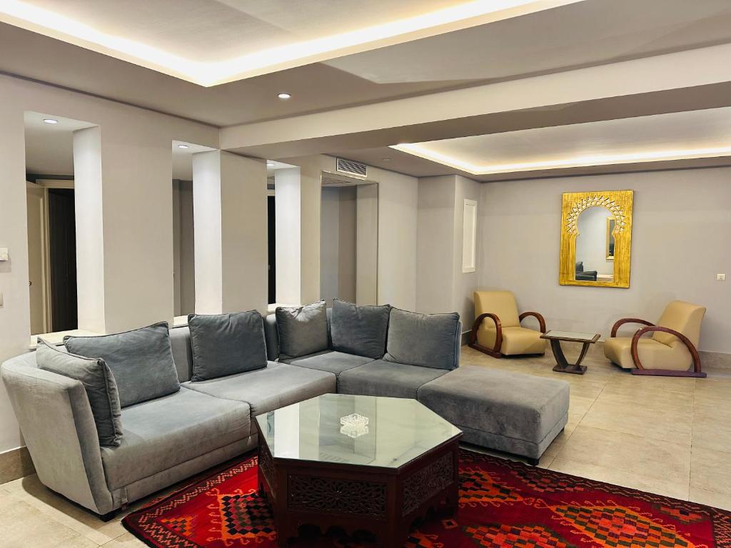 Posezení v ubytování Penthouse cosy avec piscine privée