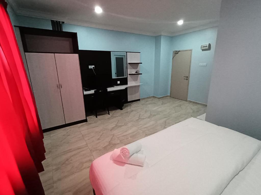 Kuchyň nebo kuchyňský kout v ubytování river hotel