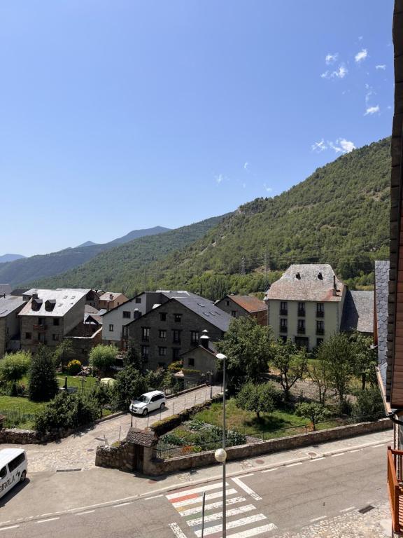 Nespecifikovaný výhled na hory nebo výhled na hory při pohledu z apartmánu