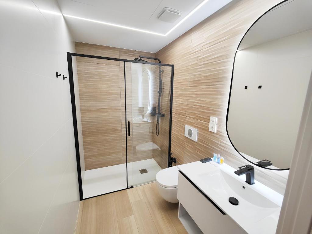 Koupelna v ubytování Apartamentos Centro Oviedo Caveda