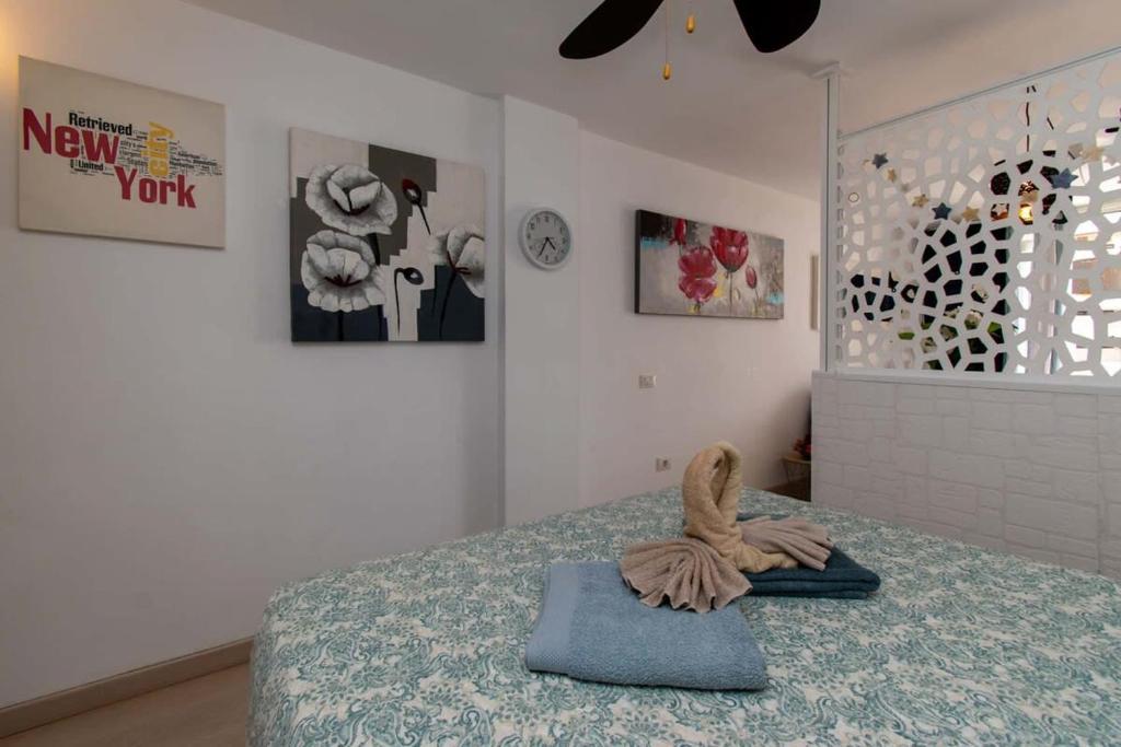 Postel nebo postele na pokoji v ubytování Borinquen 1 - Studio with amazing sea and pool views