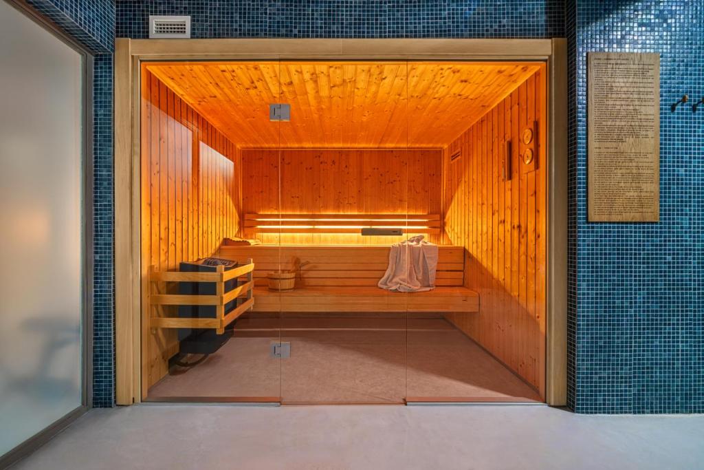 a sauna is shown in a room with at Immerso Hotel, a Member of Design Hotels in Ericeira