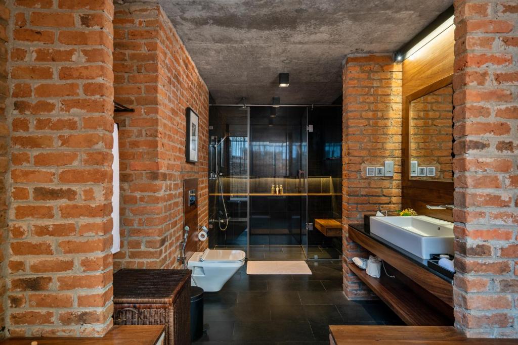 Koupelna v ubytování Taru Villas Maia - Habarana