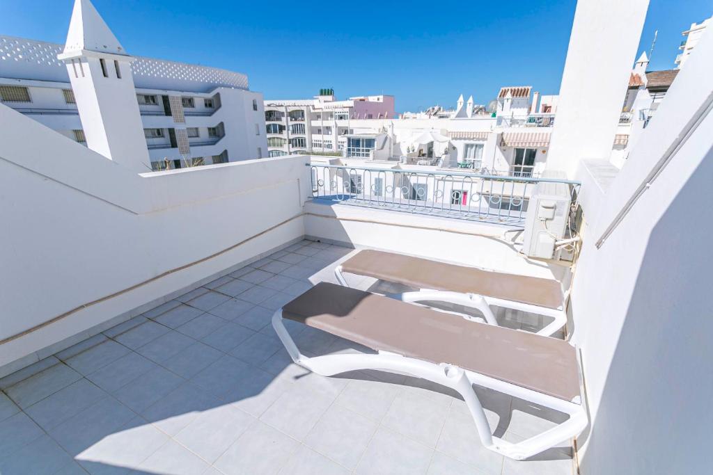 Balkon lub taras w obiekcie Canovas Nerja - Casa adosada con piscina Los Huertos 6