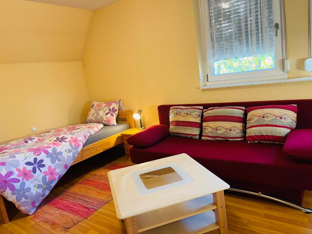 Postel nebo postele na pokoji v ubytování Hotel Ochsen