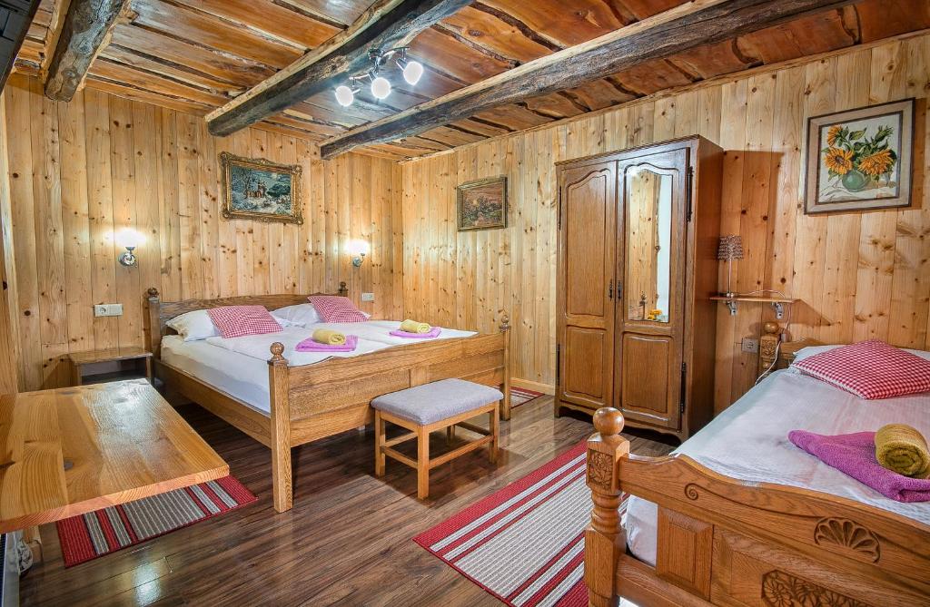 Postel nebo postele na pokoji v ubytování Holiday Home David