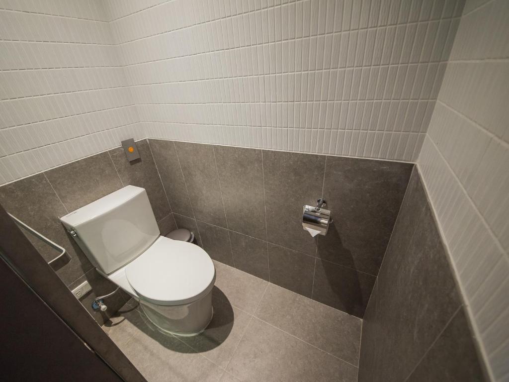 Koupelna v ubytování Hôtel de Ľeau