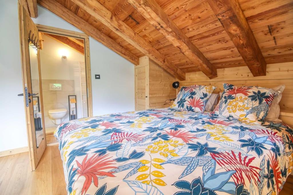 Postel nebo postele na pokoji v ubytování Appartement Chez Francois