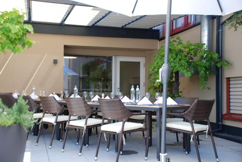 Balkón nebo terasa v ubytování Hotel Weinstube
