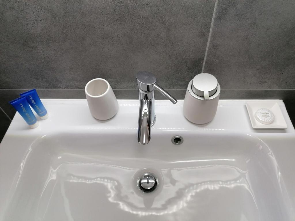 A bathroom at Il Melangolo