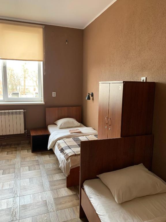 Postel nebo postele na pokoji v ubytování Yurus Hostel