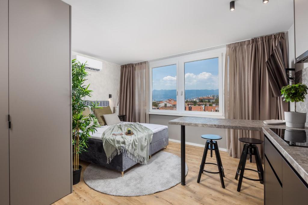 Molo Longo - Central Apartments & Rooms - Deluxe Studio -Fiorella Guardije 13街，5楼