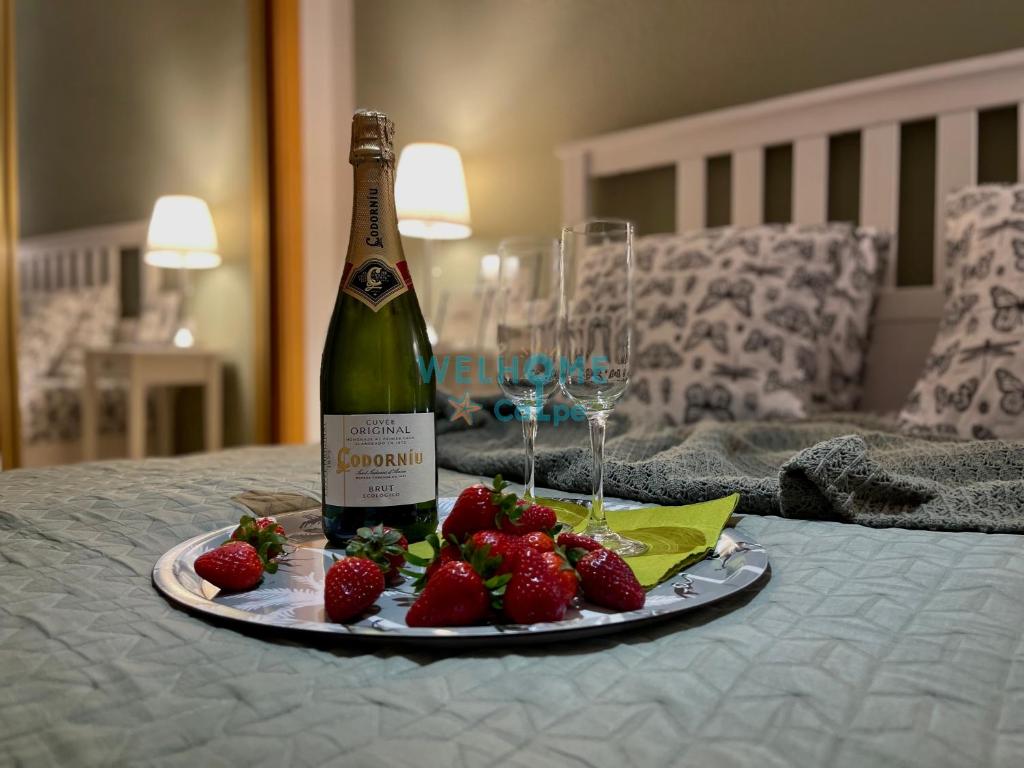 Nápoje v ubytování MANZANA bonito y cómodo apartamento con piscina