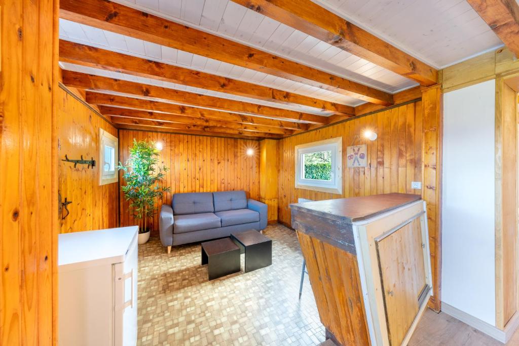 Posezení v ubytování Le Chalet