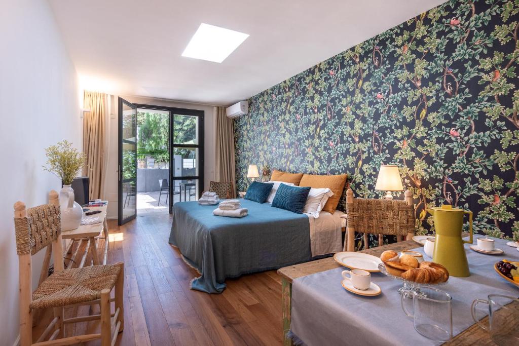 Postel nebo postele na pokoji v ubytování B&B Lu Cuccuviu