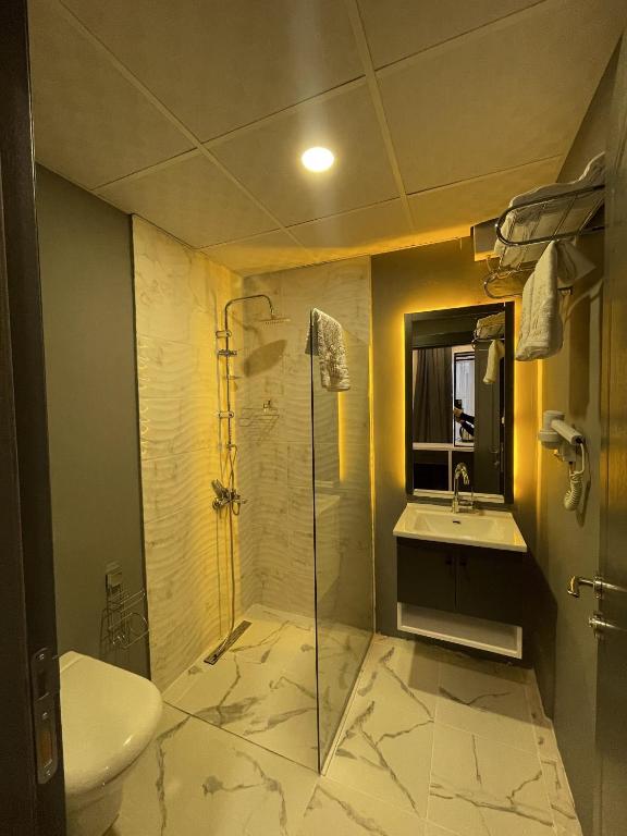 Koupelna v ubytování Mi Hotel Boutique