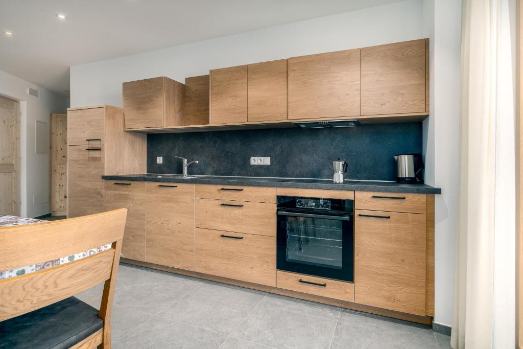 Eldhús eða eldhúskrókur á Untermoarhof Albeins