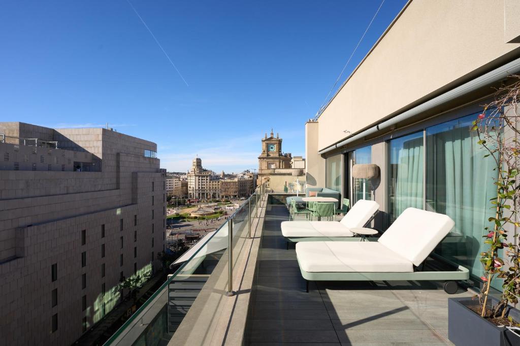 Balkón nebo terasa v ubytování Catalonia Square 4* Sup