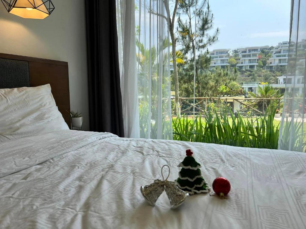Ένα ή περισσότερα κρεβάτια σε δωμάτιο στο Ivory Mountain Villa