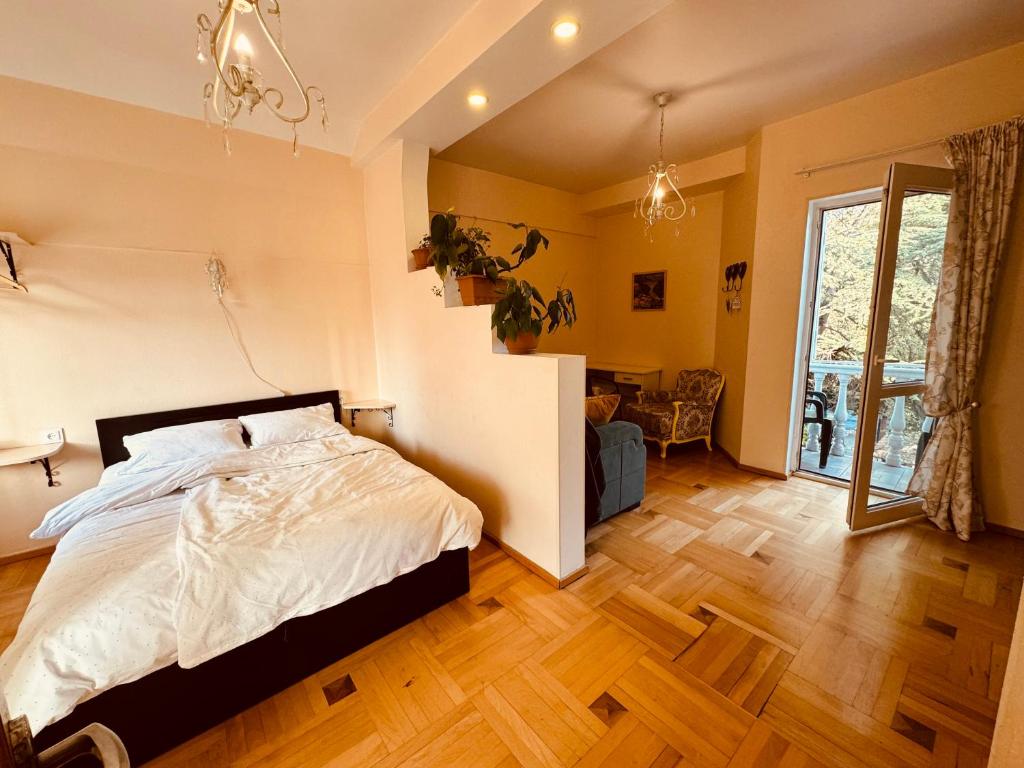 Postel nebo postele na pokoji v ubytování Sky Guest House