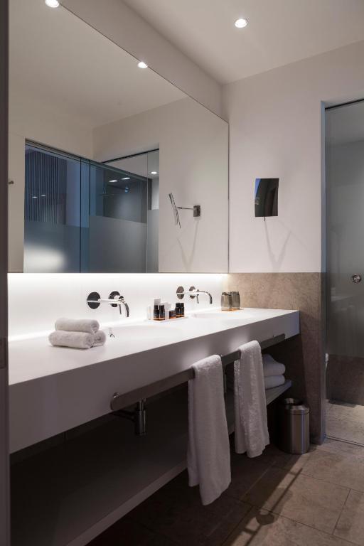 Koupelna v ubytování Hotel Kivir