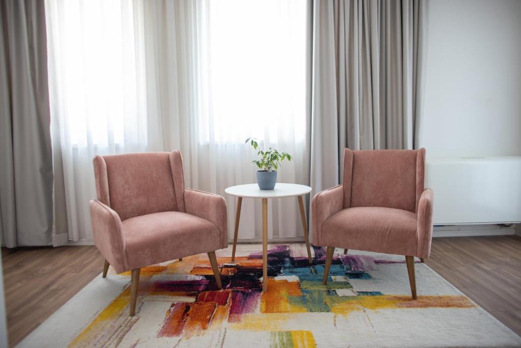 Posezení v ubytování Ginger Home Tirana