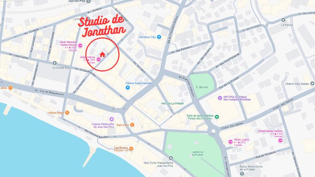Fotografie z fotogalerie ubytování Studio de Jonathan - refait à neuf - plage à 200m v destinaci Juan-les-Pins