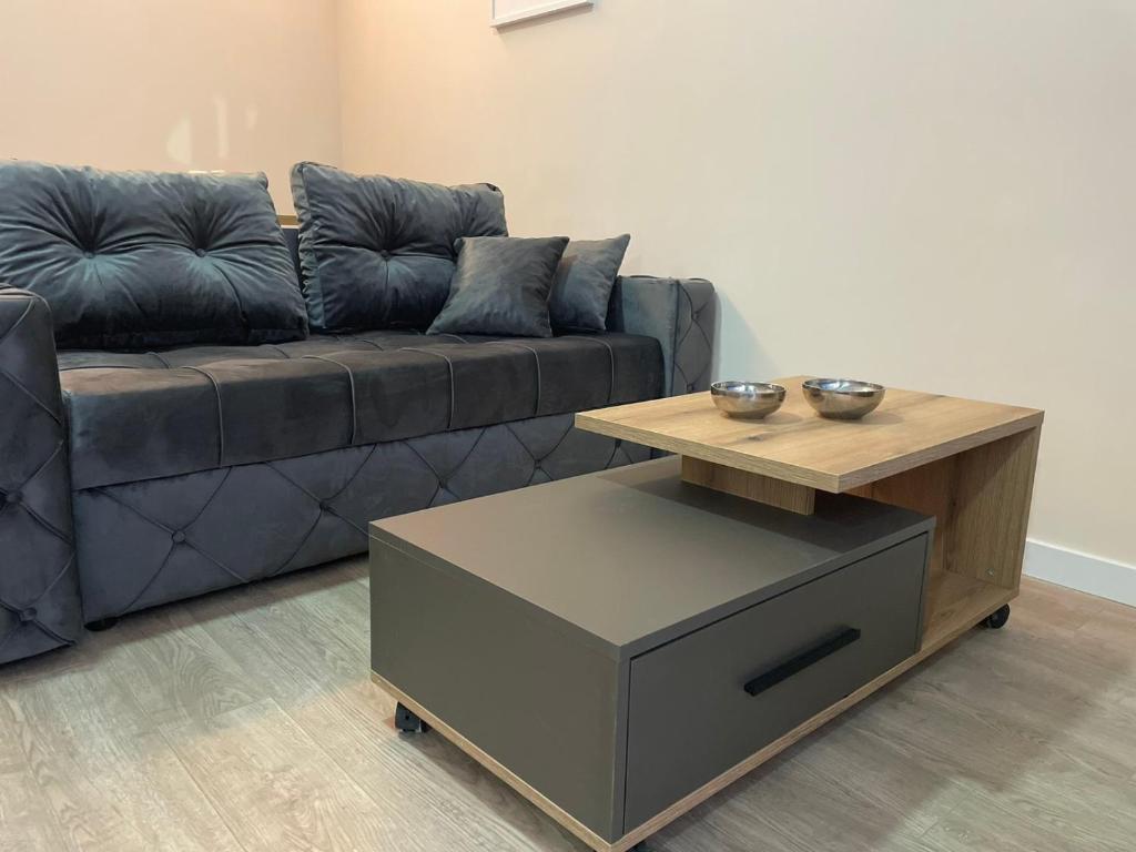 Posezení v ubytování Galaxy Apartments