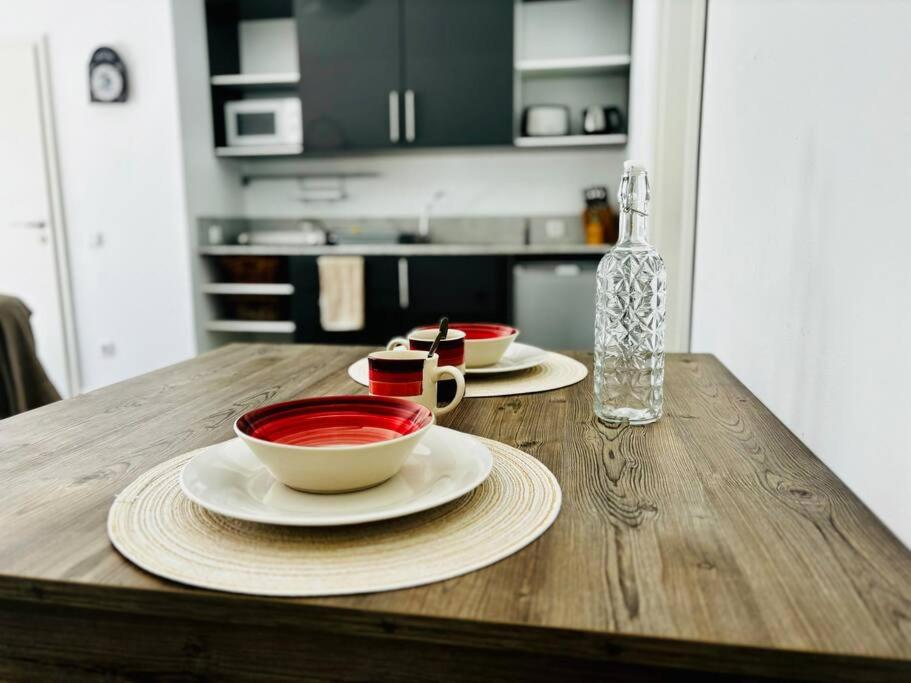Kuchyň nebo kuchyňský kout v ubytování Appartement Coco