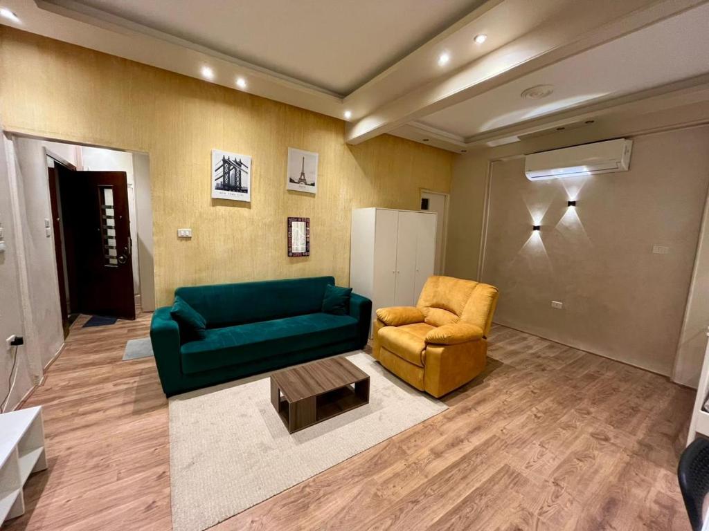 Posezení v ubytování Private Apartment Zamalek