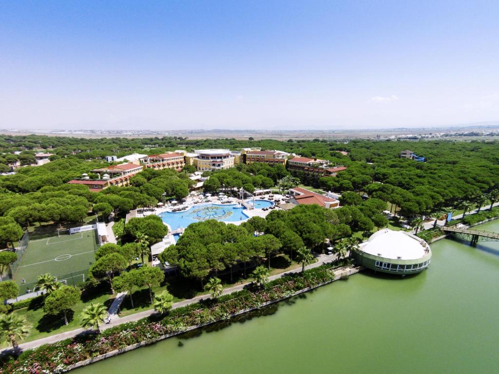 an aerial view of a resort next to a river at ROBINSON NOBILIS - All inclusive in Belek