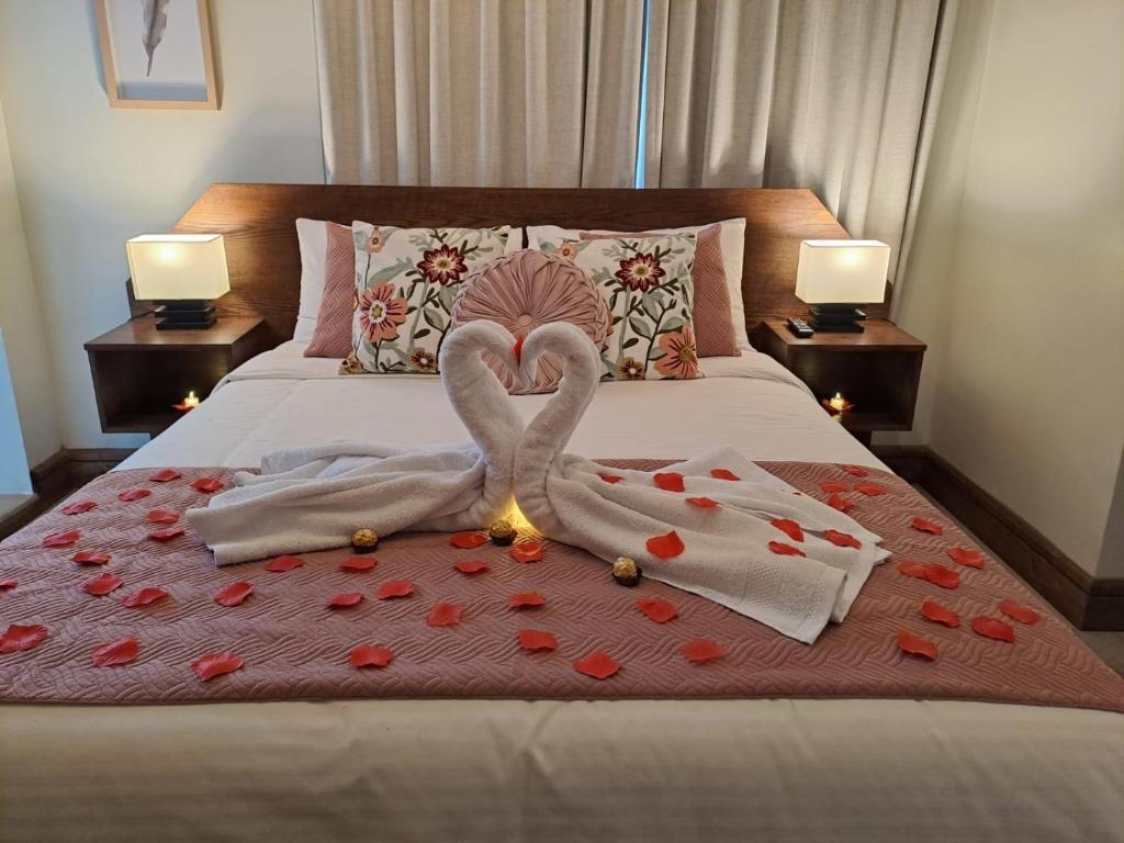 Postel nebo postele na pokoji v ubytování Hotel Casa Aure