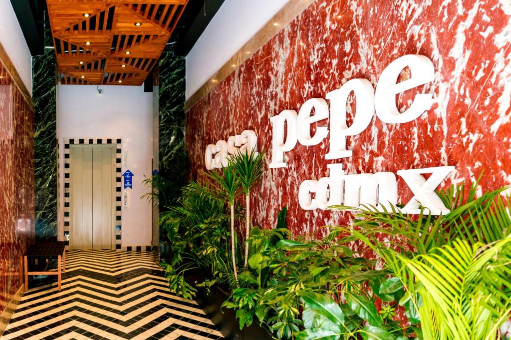 Um jardim em Casa Pepe
