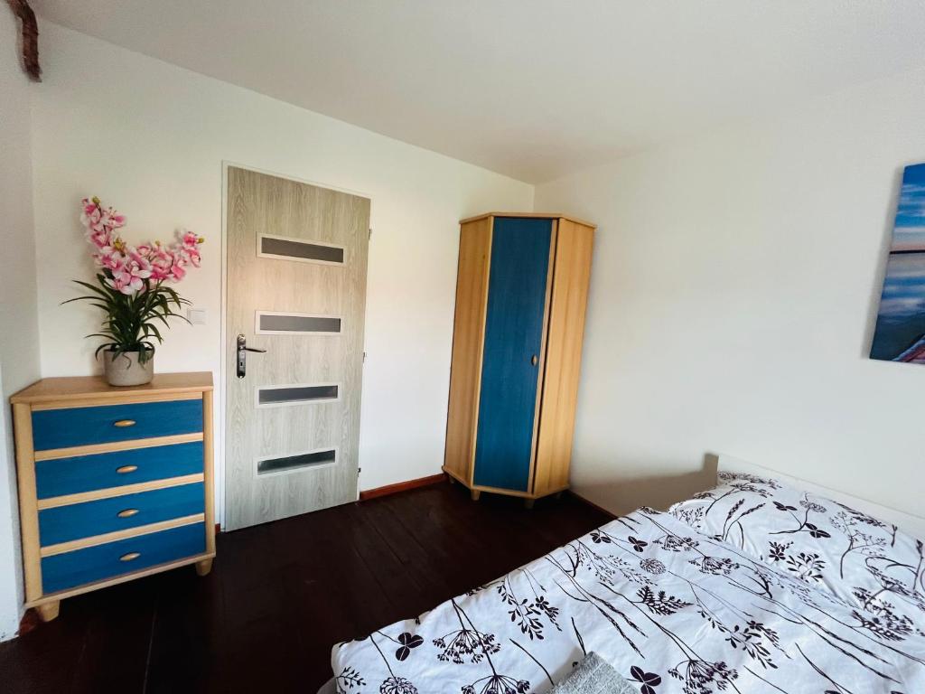 Postel nebo postele na pokoji v ubytování Apartmány 68