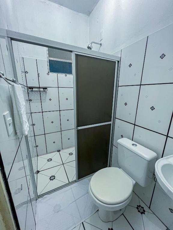Koupelna v ubytování Pousada Sempre Viva Lençóis