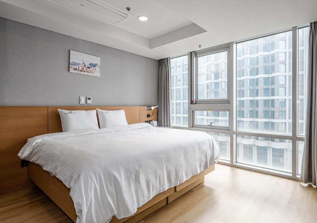 Haeundae Seacloud Hotel Residence - Dubbele Of Dubbele Kamer Met Uitzicht Op De Zijzee