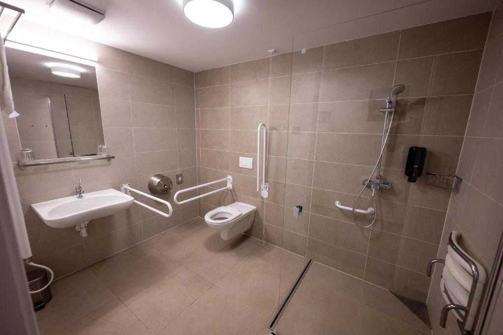 Koupelna v ubytování Hotel Monínec - Depandance Nová Javorka