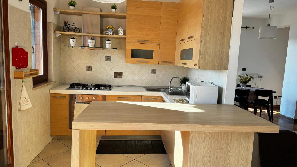 Kuchyň nebo kuchyňský kout v ubytování Eva Guest house apartment
