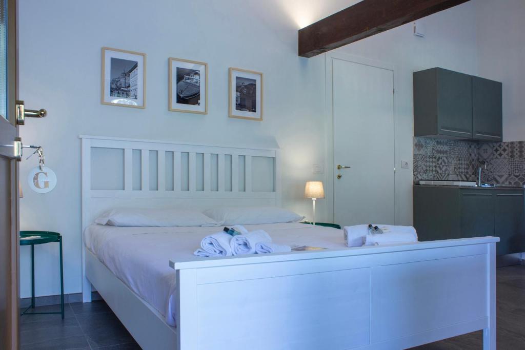 Een bed of bedden in een kamer bij Villa Onedo