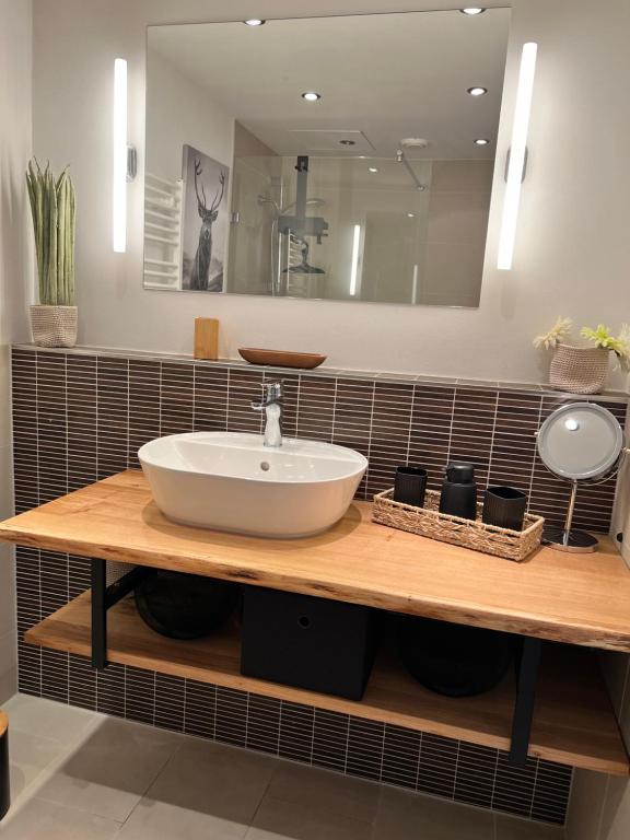 Koupelna v ubytování Strandappartement 715 im Plaza Premium Hotel