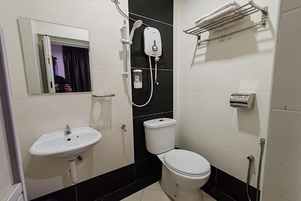Koupelna v ubytování Hotel Kuang Hua Sitiawan Near To UniKL-MIMET