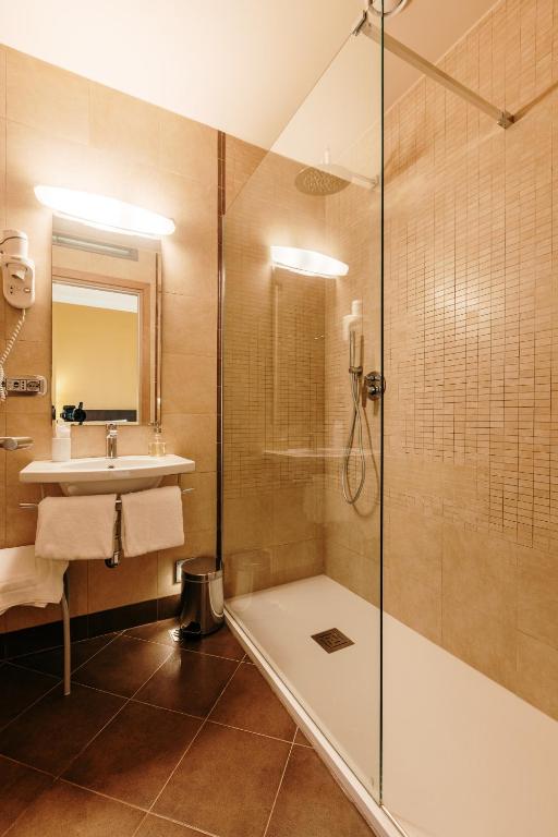 Koupelna v ubytování Hotel Dei Vicari