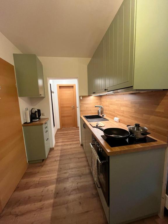 Kuchyň nebo kuchyňský kout v ubytování Charmantes Studio am Wörthersee