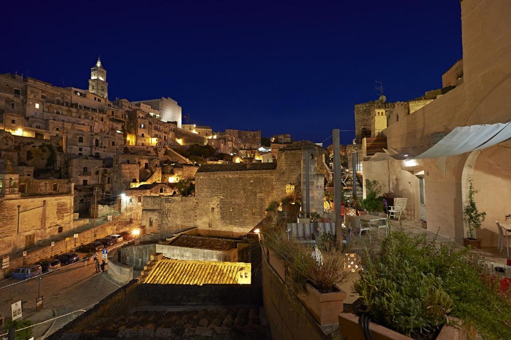 Vista general de Matera o vista desde el bed and breakfast