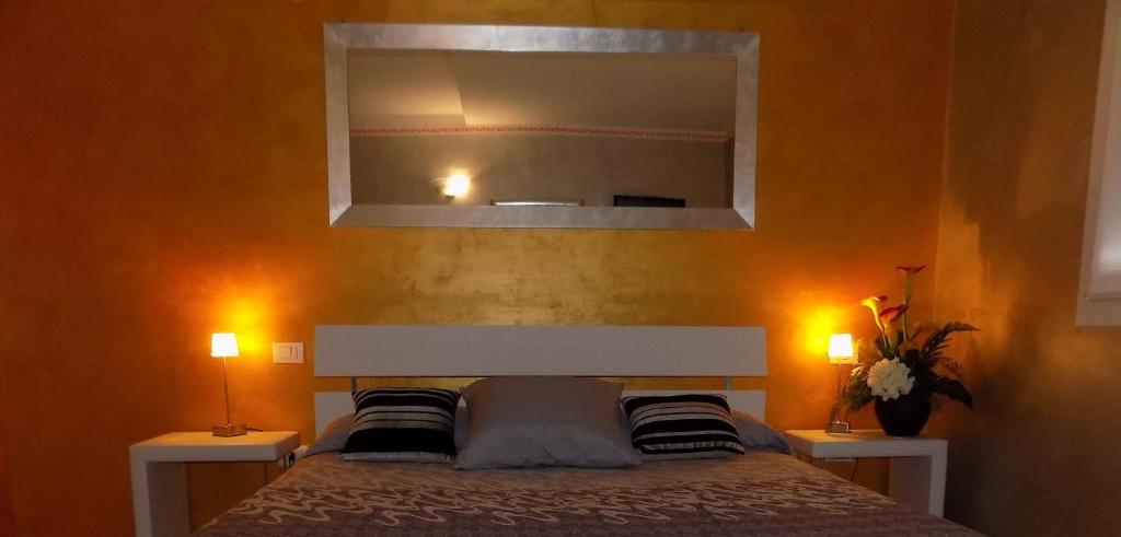 Postel nebo postele na pokoji v ubytování Hotel Residence Sole