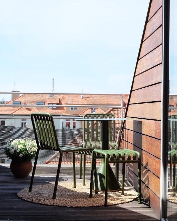 Balkón nebo terasa v ubytování Design Apartments "Hier war Goethe nie"
