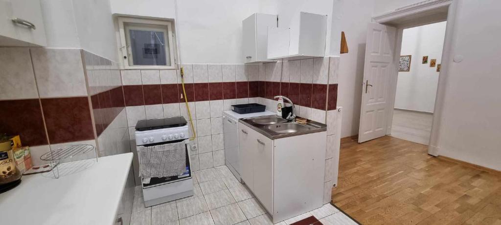 Kuchyň nebo kuchyňský kout v ubytování Universal Apartment Budapest