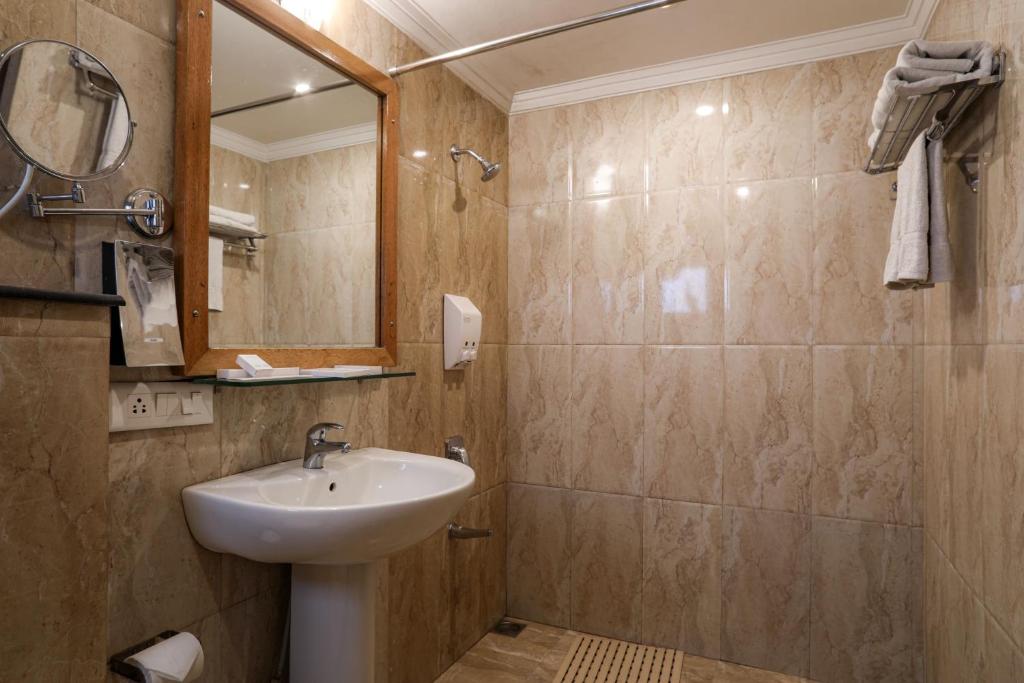 Koupelna v ubytování Hotel SunGrace