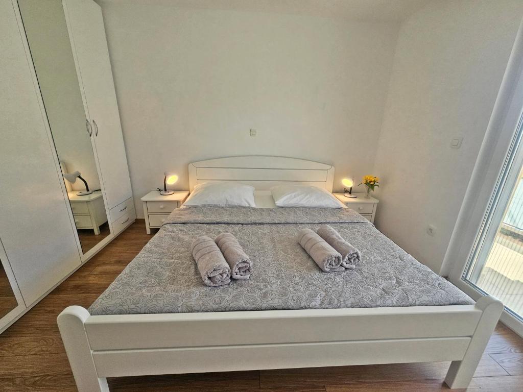 Posteľ alebo postele v izbe v ubytovaní Podstrana Holiday